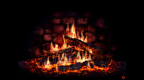 3d fireplace screensaver mac